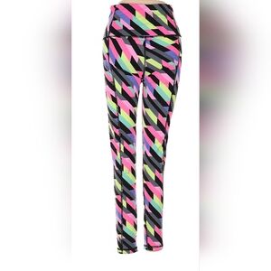 Victoria's Secret VSX Multicolor Geometric Leggings Size: M Pink, Grey, Neon